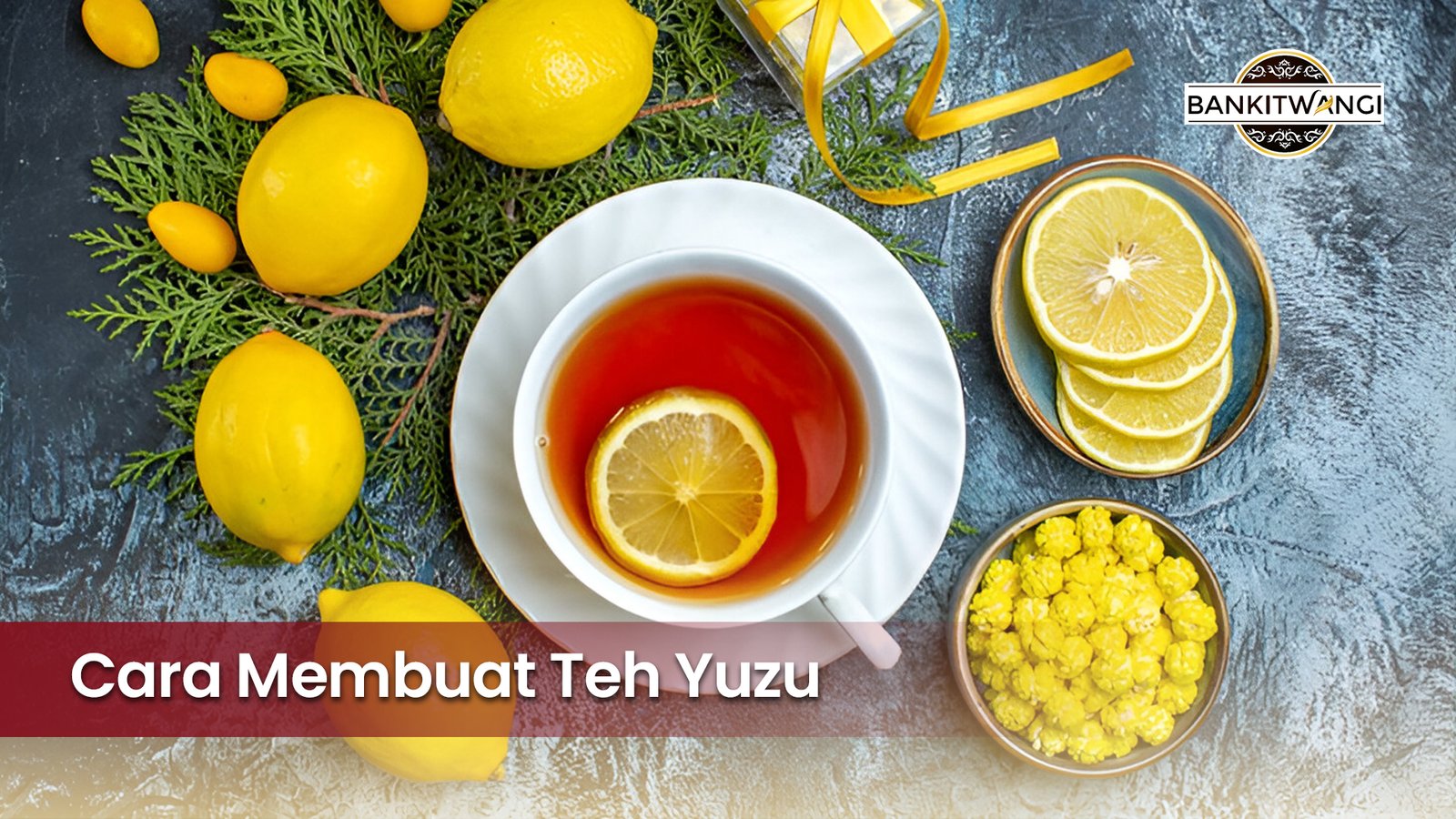 cara membuat teh yuzu